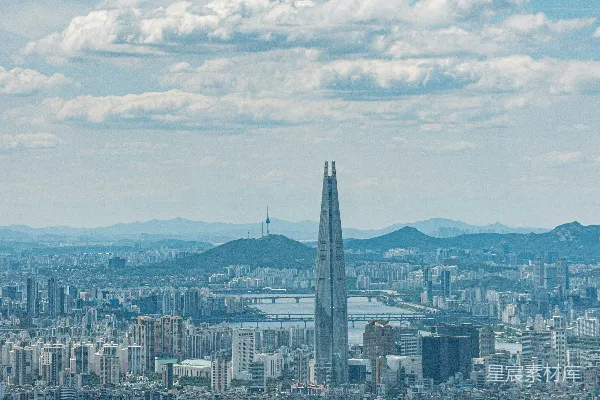 高清摄影 首尔城市全景