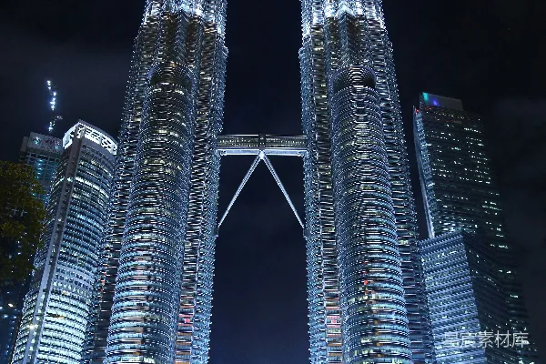 高清摄影 吉隆坡双子塔夜景