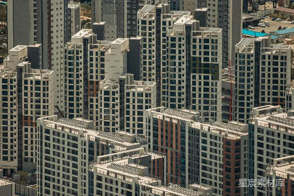 高清摄影 现代城市建筑群俯瞰