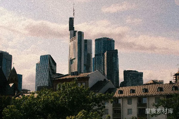 高清摄影 现代都市与自然的和谐共存