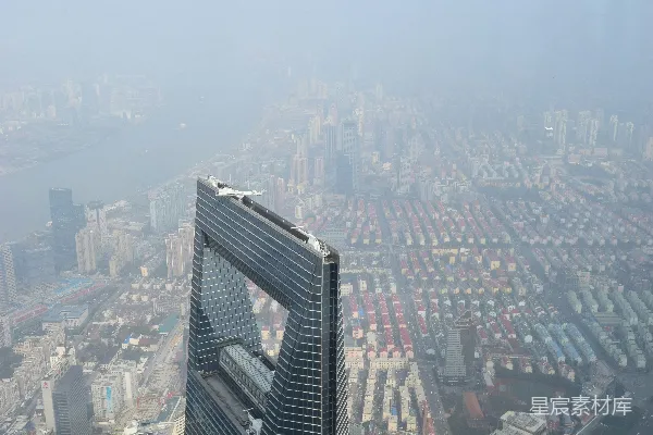 高清摄影 上海陆家嘴金融中心俯瞰图