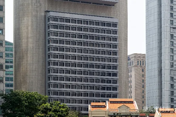 高清摄影 新加坡河畔的历史与现代建筑