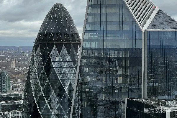 高清摄影 伦敦标志性建筑：Gherkin与The Scalpel