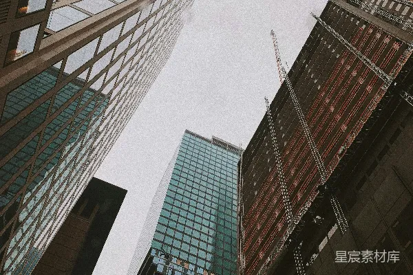 高清摄影 高楼林立的城市天际线