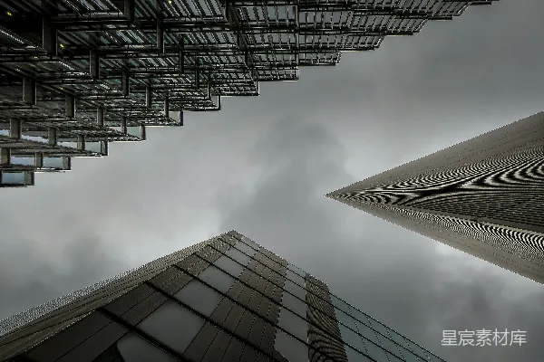 高清摄影 俯瞰高楼大厦