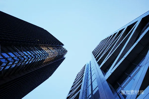 高清摄影 仰望高楼的现代都市