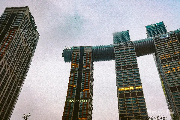高清摄影 摩天大楼的错觉：现代都市的天际线
