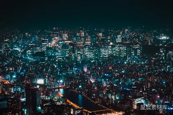 高清摄影 璀璨夜景：都市的脉动