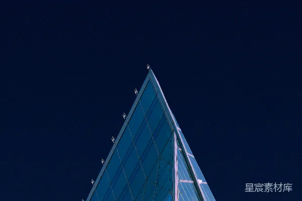 高清摄影 现代摩天大楼在夜空中的剪影