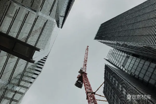 高清摄影 现代都市的建筑工地