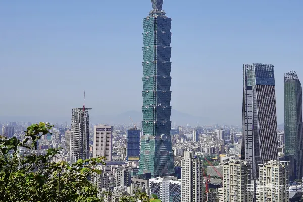 高清摄影 台北101俯瞰城市