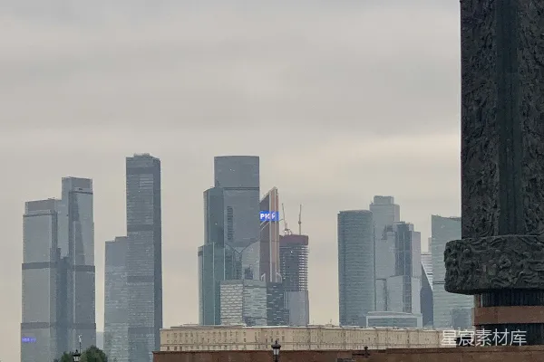 高清摄影 莫斯科现代与历史的交汇