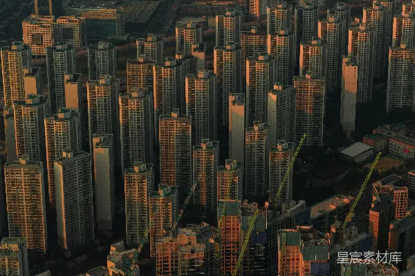 高清摄影 日落时分的城市景观