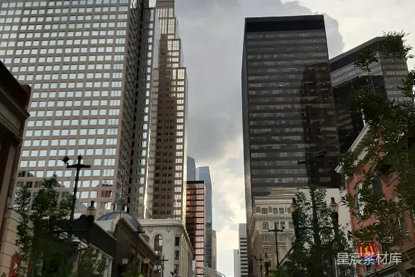 高清摄影 城市街道的现代景观