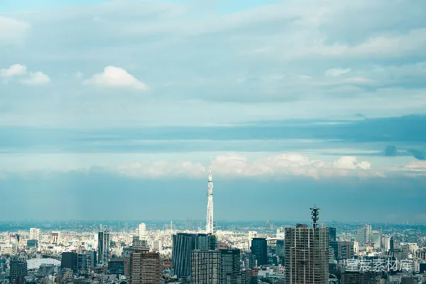 高清摄影 东京全景与晴空塔