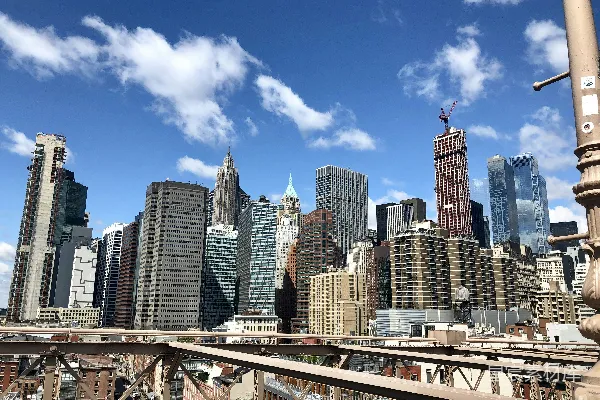 高清摄影 纽约天际线下的城市景观