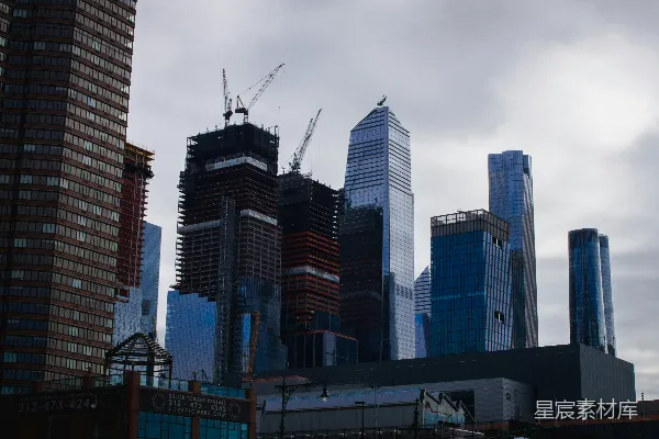 高清摄影 现代都市的建筑工地