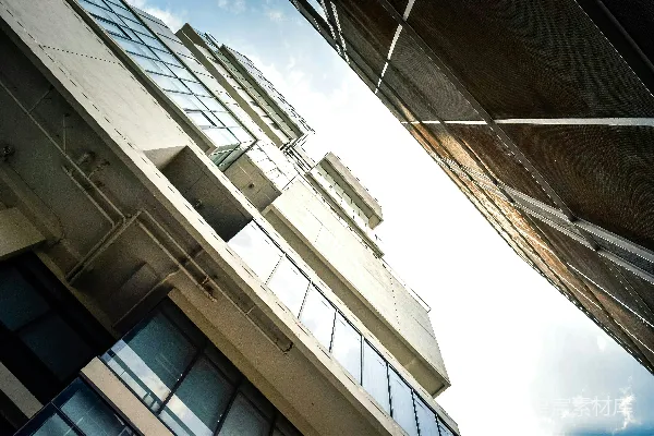 高清摄影 现代建筑的天空视角