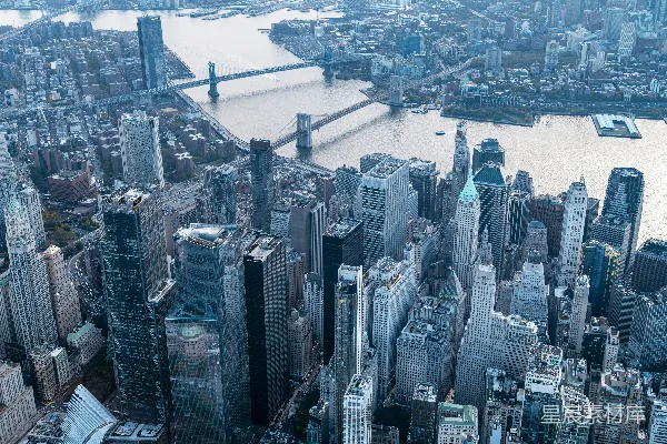 高清摄影 纽约市天际线俯瞰