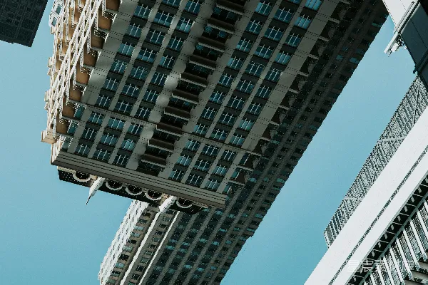高清摄影 仰望高楼的天空