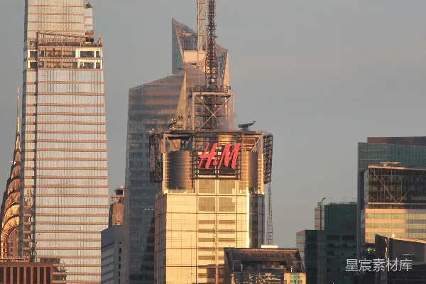 高清摄影 曼哈顿天际线的高楼大厦
