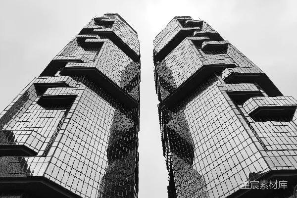 高清摄影 摩天大楼的对峙