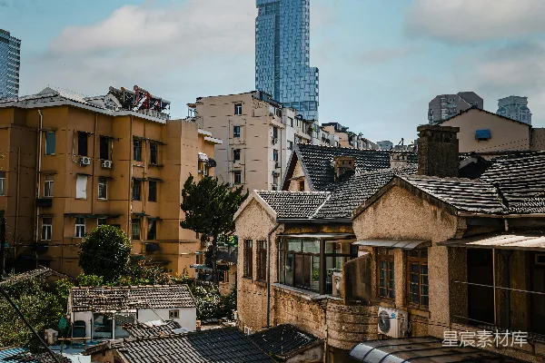 高清摄影 城市旧与新