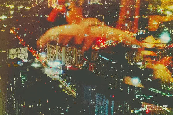 高清摄影 夜幕下的城市：烟火与璀璨