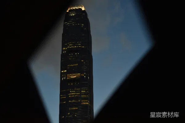 高清摄影 夜幕下的摩天大楼