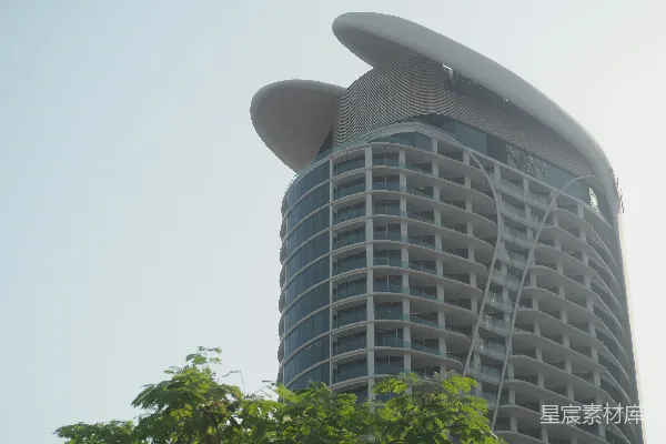 高清摄影 未来感建筑与自然的融合