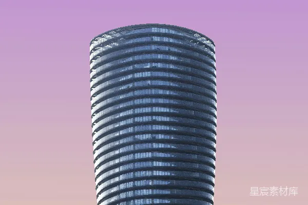 高清摄影 现代建筑与粉紫色渐变背景