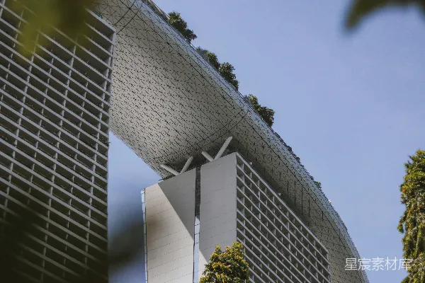 高清摄影 新加坡滨海湾金沙酒店的独特建筑