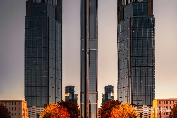 高清摄影 秋日城市天际线