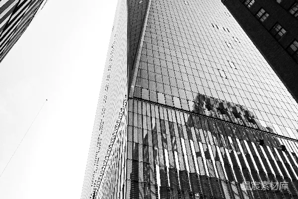 高清摄影 摩天大楼的倒影