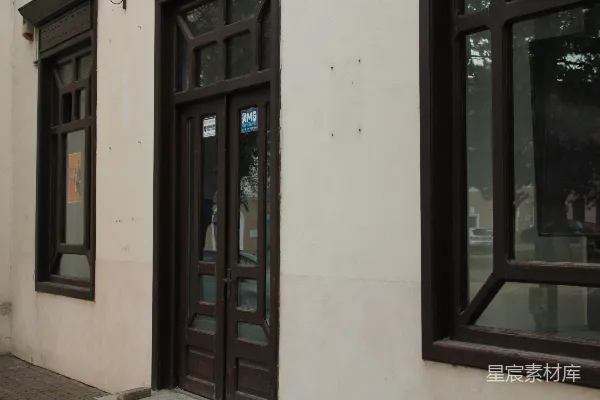 高清摄影 旧建筑的门廊