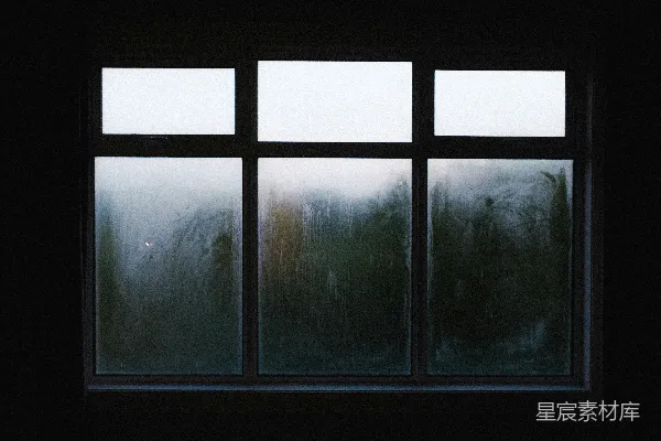 高清摄影 雨夜窗外的雾景