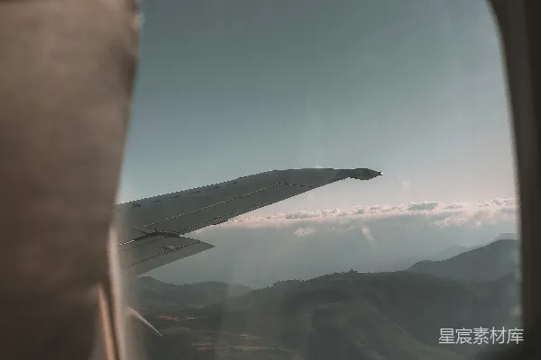 高清摄影 飞机窗外的风景