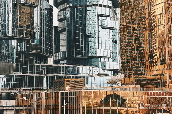 高清摄影 现代城市的玻璃幕墙建筑