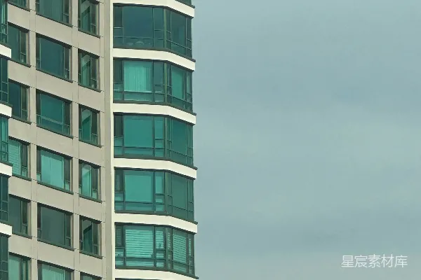 高清摄影 现代建筑与天空的交界