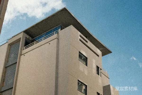 高清摄影 现代建筑与蓝天白云