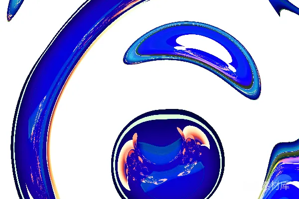 高清摄影 蓝色漩涡艺术抽象背景