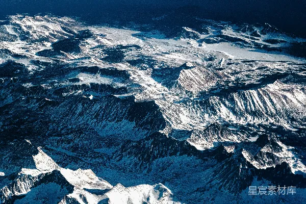 高清摄影 雪山壮丽全景