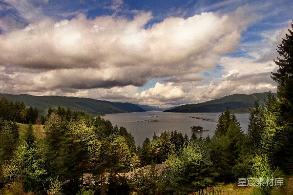 高清摄影 云海山湖自然风光