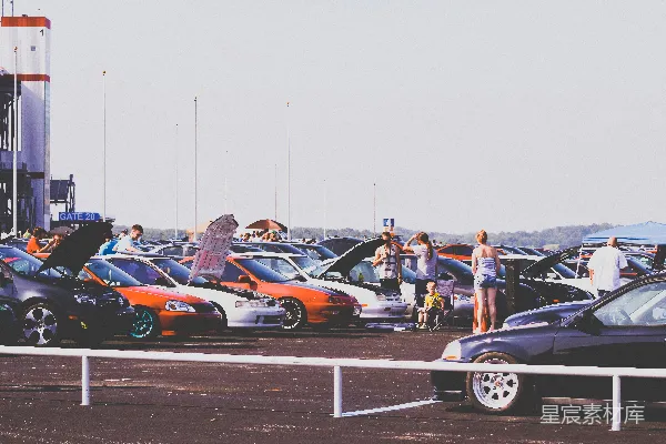 高清摄影 汽车聚会的场景