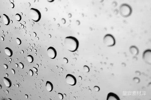 高清摄影 雨滴的黑白世界