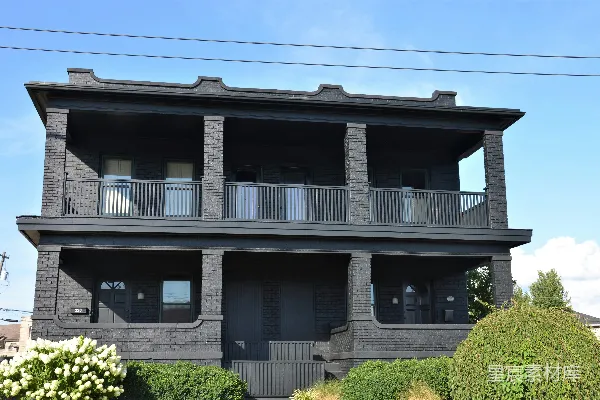 高清摄影 黑色砖砌双层住宅