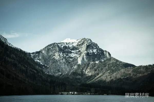 高清摄影 雪山湖景