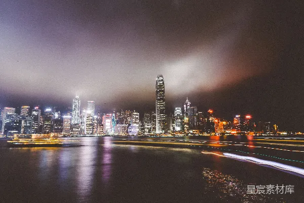 高清摄影 迷雾中的维多利亚港