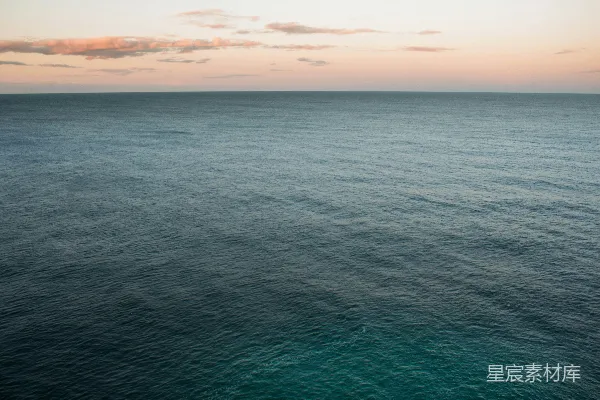 高清摄影 夕阳下的宁静海洋