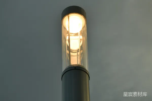 高清摄影 路灯与夜空